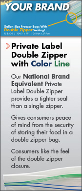Private Label Double Zipper with Color Line